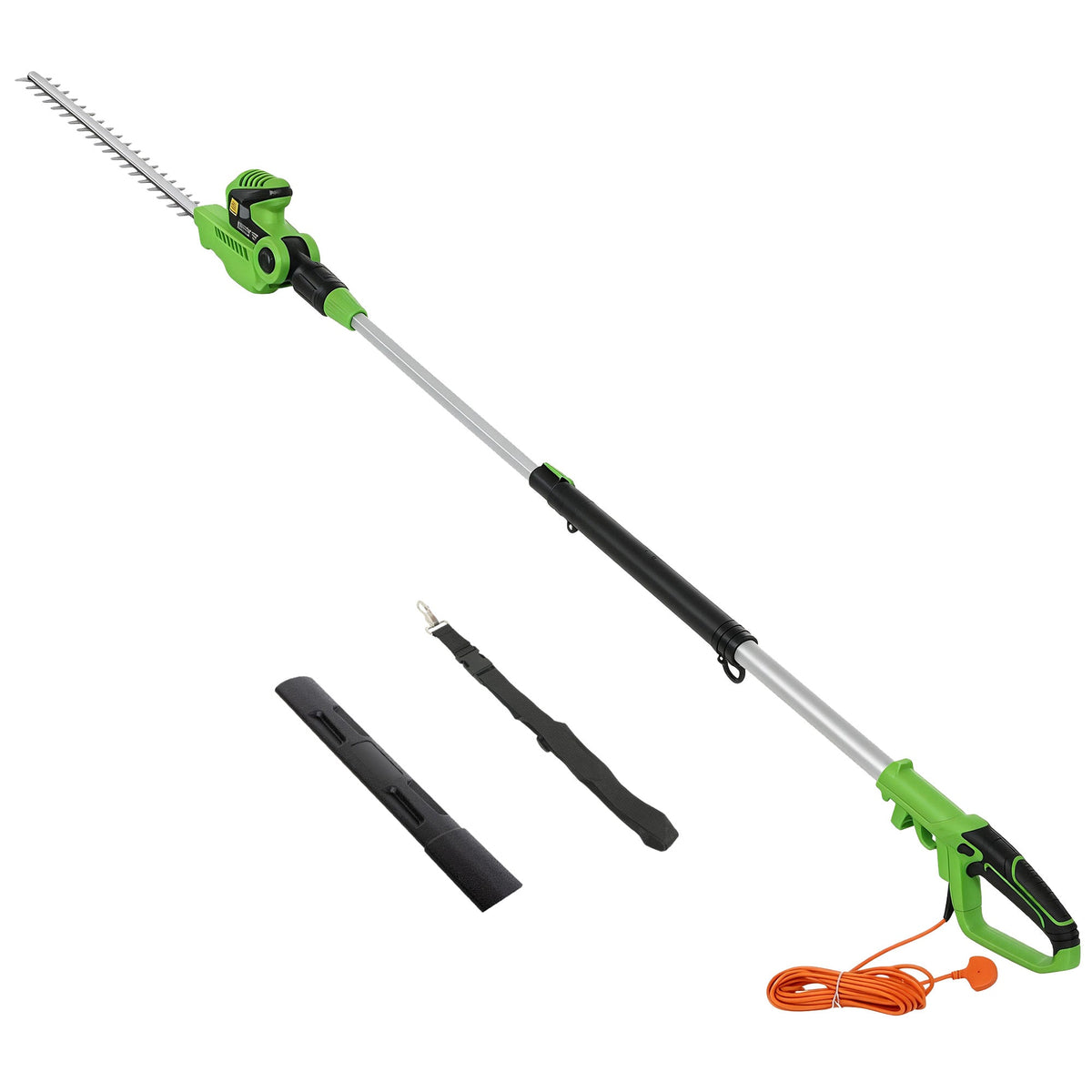 2.6 m Extendable Hedge Trimmer with 90° Head and 10 m Cable