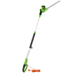 2.6 m Extendable Hedge Trimmer with 90° Head and 10 m Cable