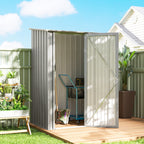 5ft x 3ft Garden Storage Shed with Sloped Roof and Lockable Door