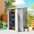 5ft x 3ft Garden Storage Shed with Sloped Roof and Lockable Door