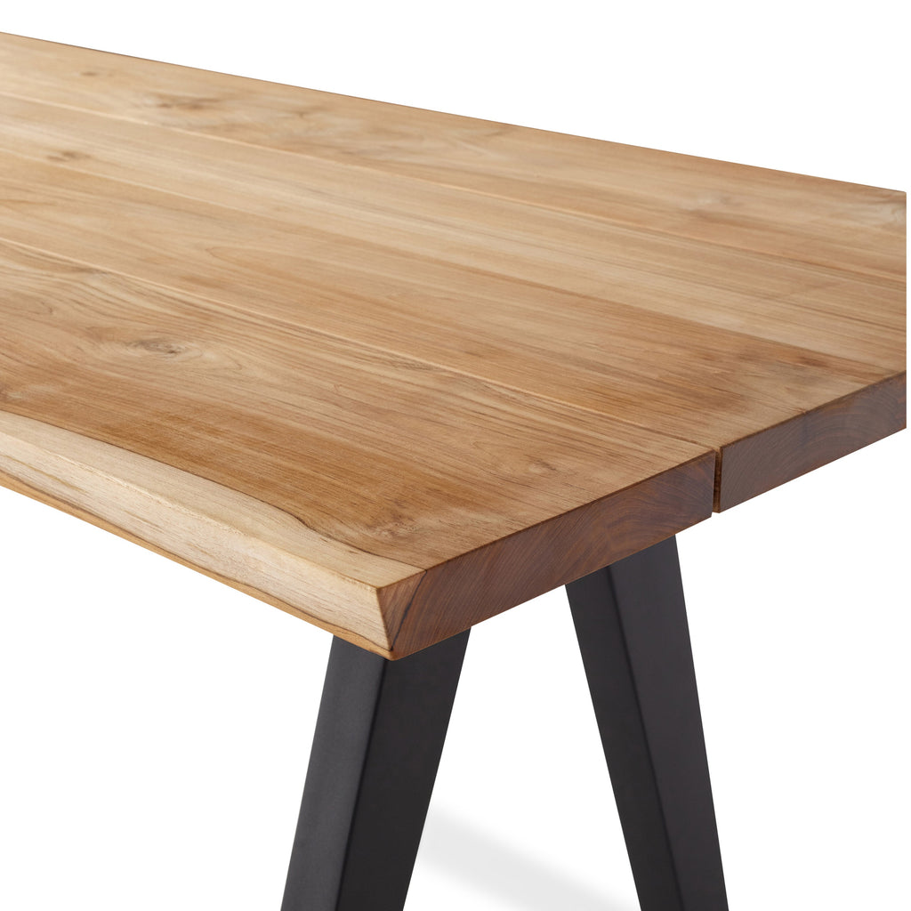Montara 110" Live Edge Teak Dining Table