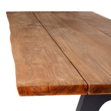Montara 110" Live Edge Teak Dining Table