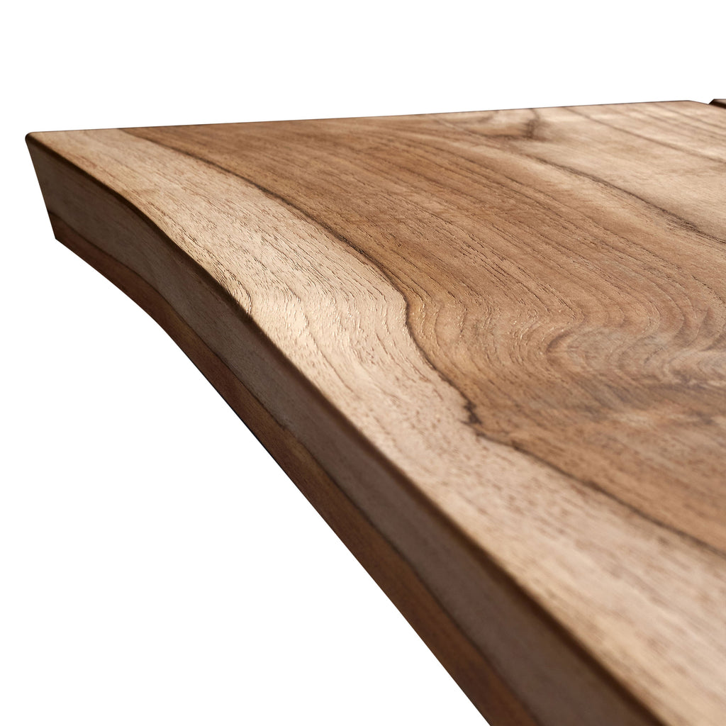 Montara 110" Live Edge Teak Dining Table