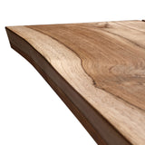 Montara 110" Live Edge Teak Dining Table