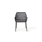 Montecito Dining Chair in Charcoal Aluminum