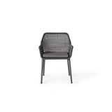 Montecito Dining Chair in Charcoal Aluminum