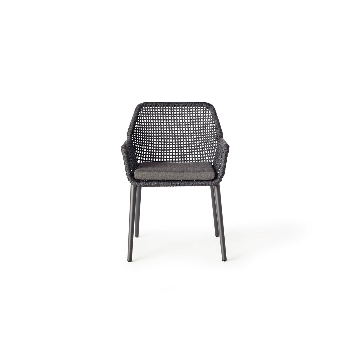 Montecito Dining Chair in Charcoal Aluminum