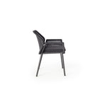 Montecito Dining Chair in Charcoal Aluminum