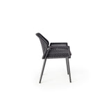 Montecito Dining Chair in Charcoal Aluminum