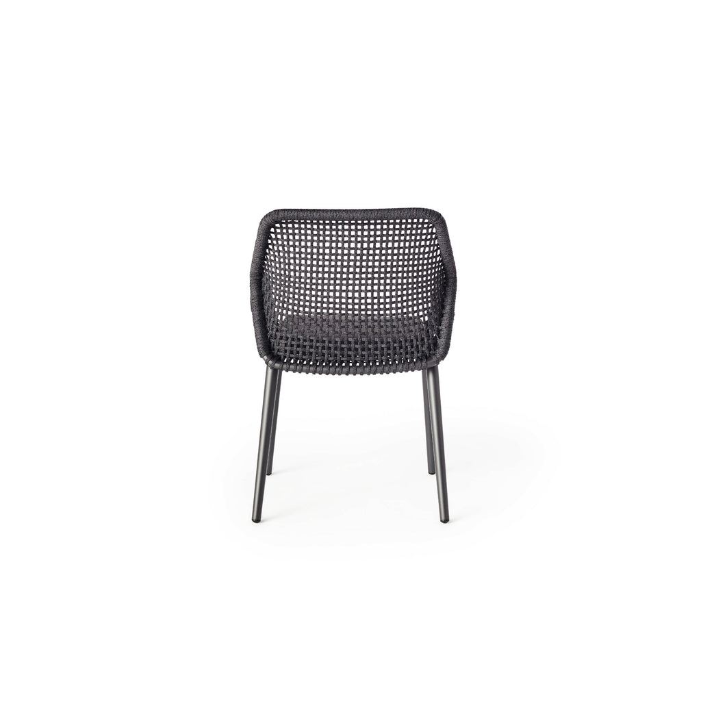 Montecito Dining Chair in Charcoal Aluminum
