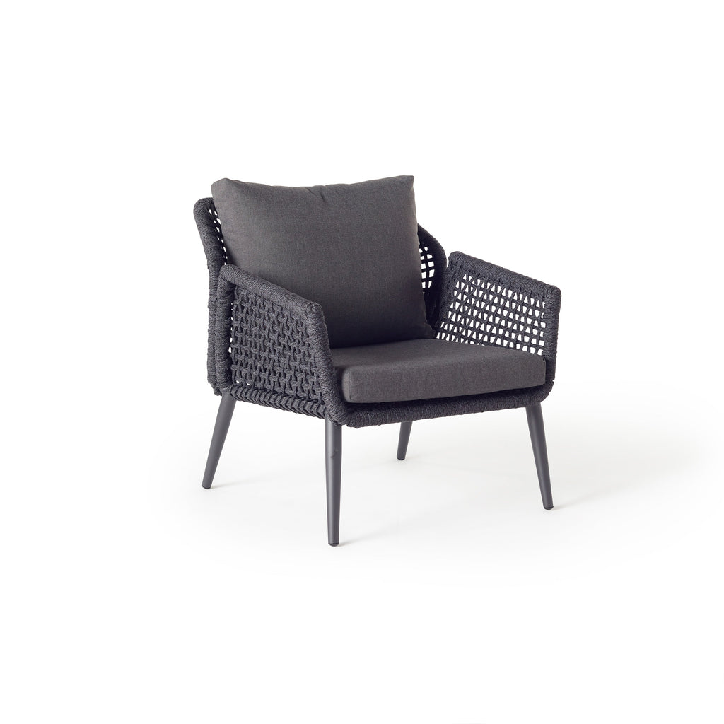 Montecito Lounge Chair in Charcoal Aluminum