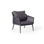 Montecito Lounge Chair in Charcoal Aluminum