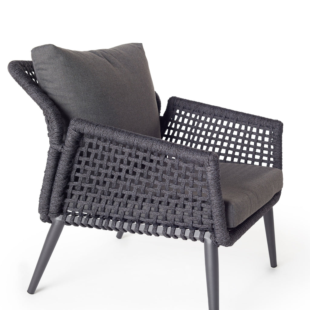 Montecito Lounge Chair in Charcoal Aluminum