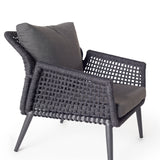 Montecito Lounge Chair in Charcoal Aluminum