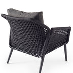 Montecito Lounge Chair in Charcoal Aluminum
