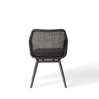 Montecito Swivel Dining Chair in Charcoal Aluminum