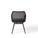 Montecito Swivel Dining Chair in Charcoal Aluminum
