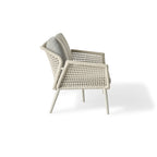 Montecito Loveseat in Dune Aluminum