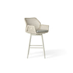 Montecito Swivel Bar Chair in Dune Aluminum