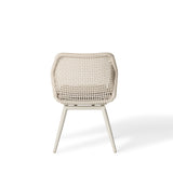 Montecito Swivel Dining Chair in Dune Aluminum