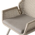 Montecito Swivel Dining Chair in Dune Aluminum
