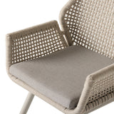 Montecito Swivel Dining Chair in Dune Aluminum