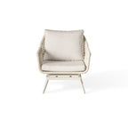 Montecito Swivel Lounge Chair in Dune Aluminum
