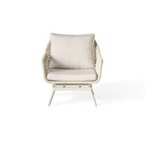 Montecito Swivel Lounge Chair in Dune Aluminum