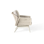 Montecito Swivel Lounge Chair in Dune Aluminum