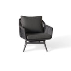 Montecito Swivel Lounge Chair in Charcoal Aluminum