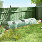 10' x 3' x 2' Portable Mini Greenhouse with 5 Mesh Windows, Green