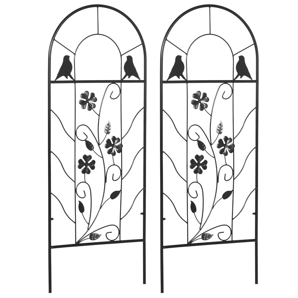 2 Pack Garden Trellis for Climbing Plants, 39" Tall