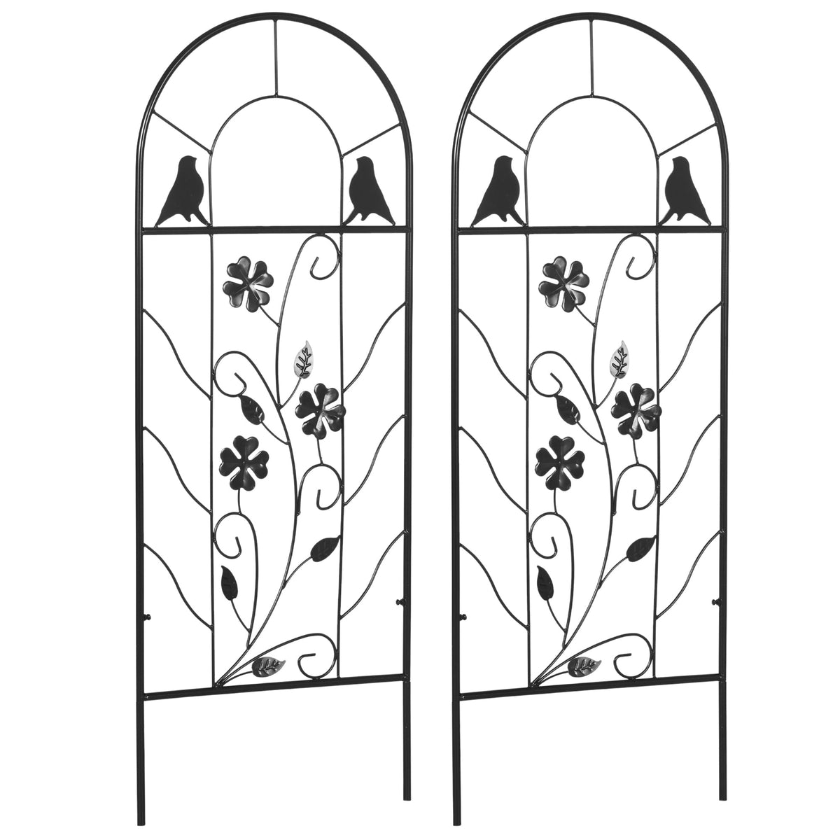 2 Pack Garden Trellis for Climbing Plants, 39" Tall