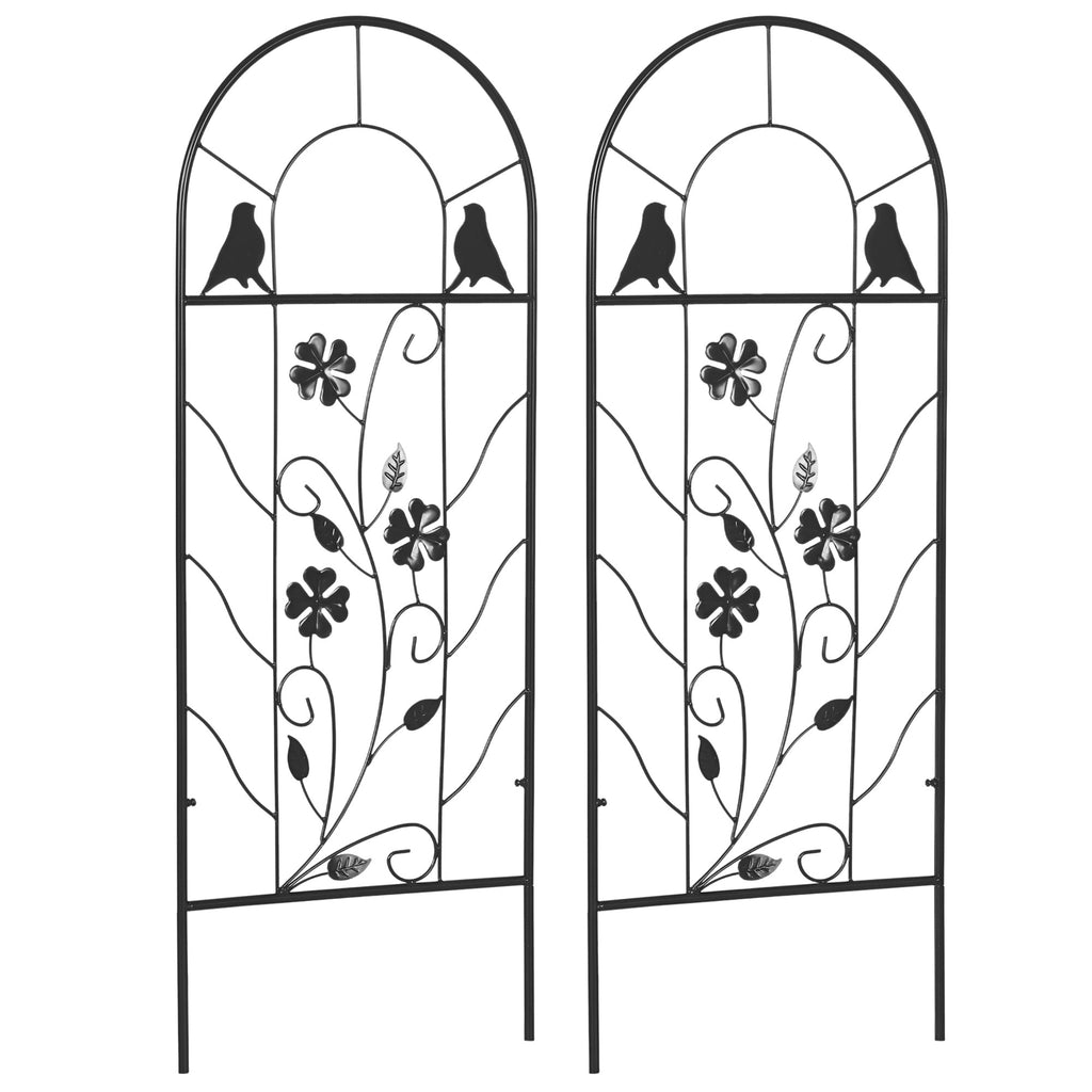 2 Pack Garden Trellis for Climbing Plants, 39" Tall