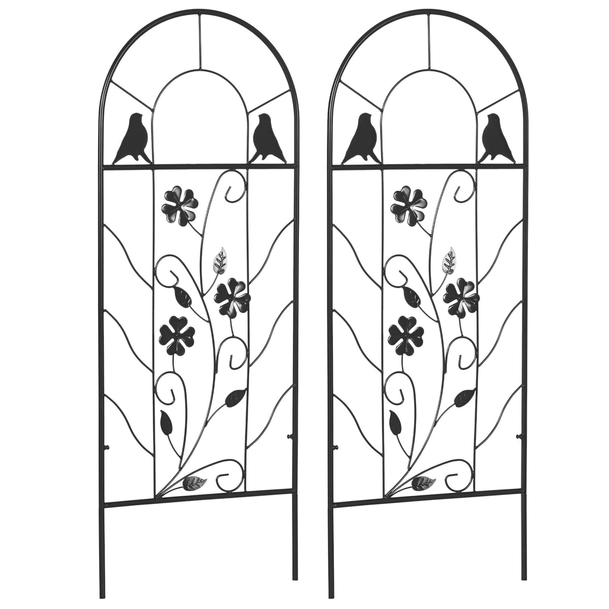 2 Pack Garden Trellis for Climbing Plants, 39" Tall