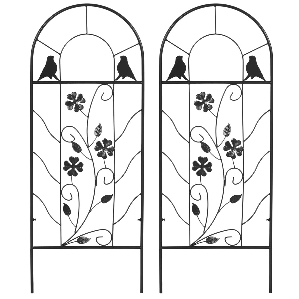 2 Pack Garden Trellis for Climbing Plants, 39" Tall