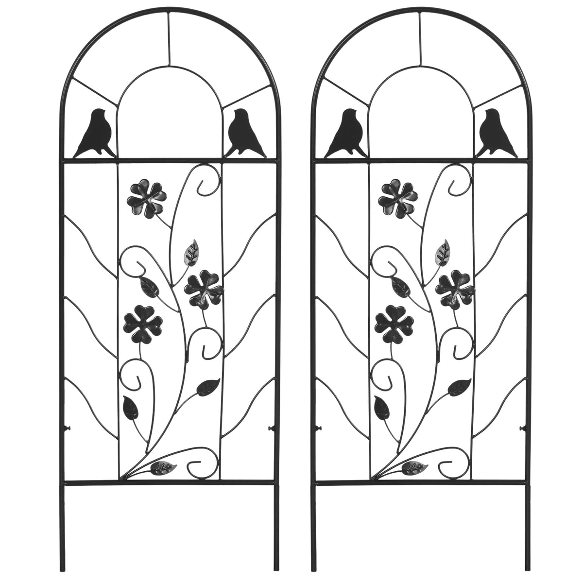 2 Pack Garden Trellis for Climbing Plants, 39" Tall
