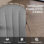 4-Piece Adirondack Chair Cushion Set with Ties, Grey