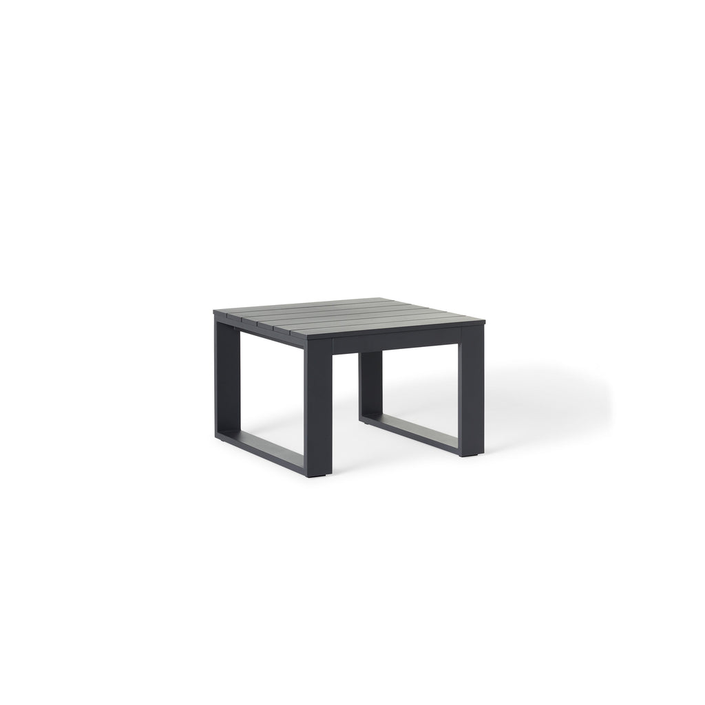 Nicasio Side Table in Charcoal Aluminum