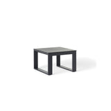 Nicasio Side Table in Charcoal Aluminum