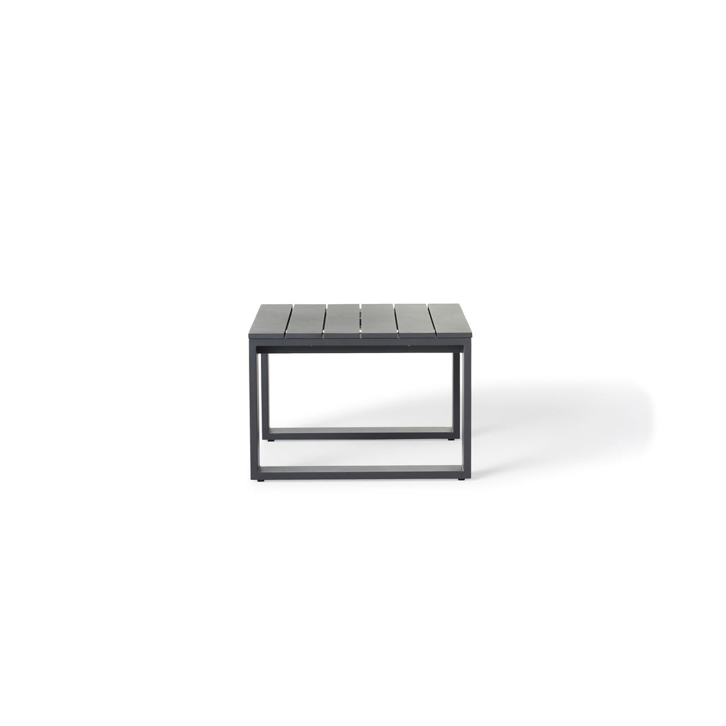 Nicasio Side Table in Charcoal Aluminum