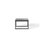 Nicasio Side Table in Charcoal Aluminum