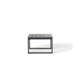 Nicasio Side Table in Charcoal Aluminum
