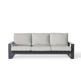 Nicasio Sofa in Charcoal Aluminum