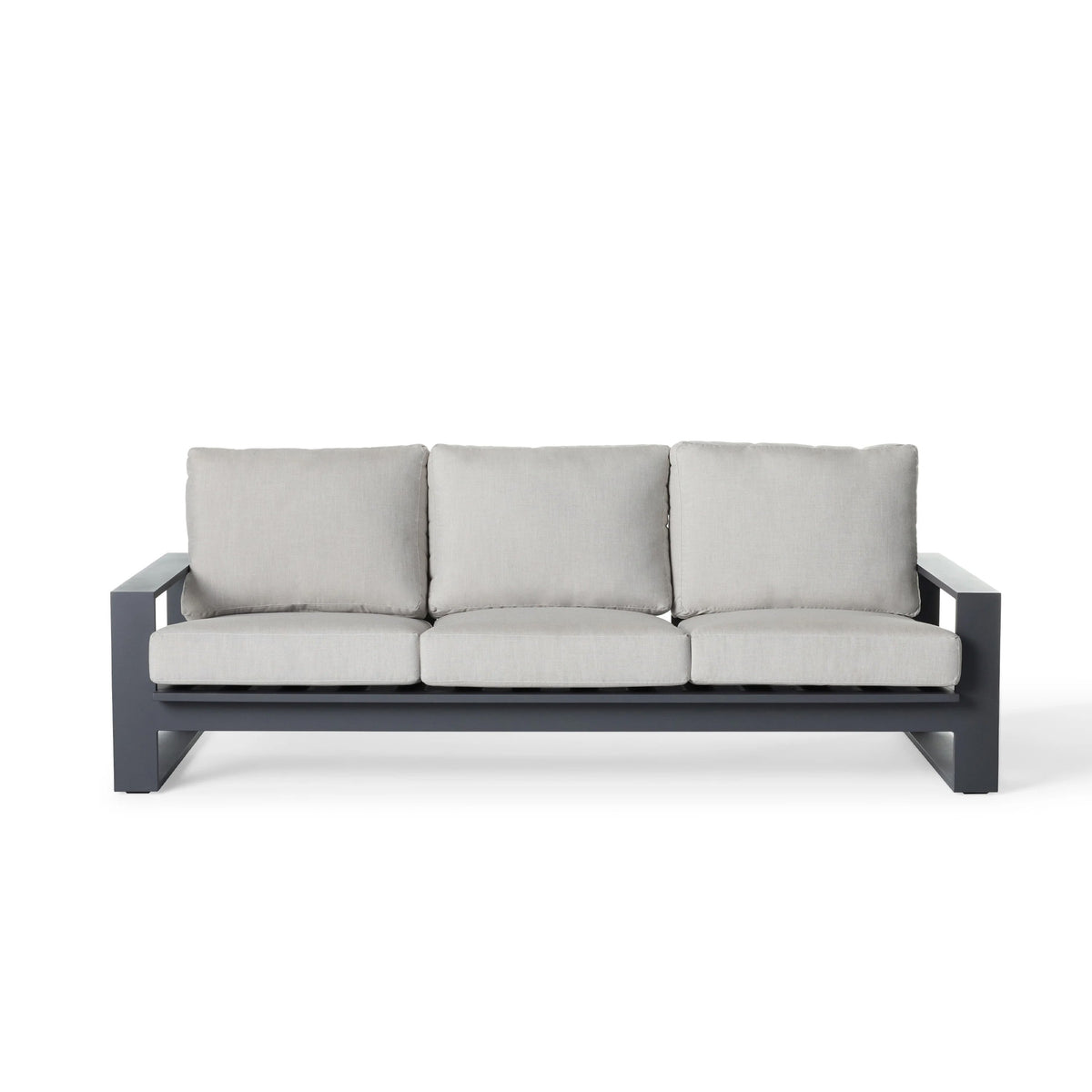 Nicasio Sofa in Charcoal Aluminum