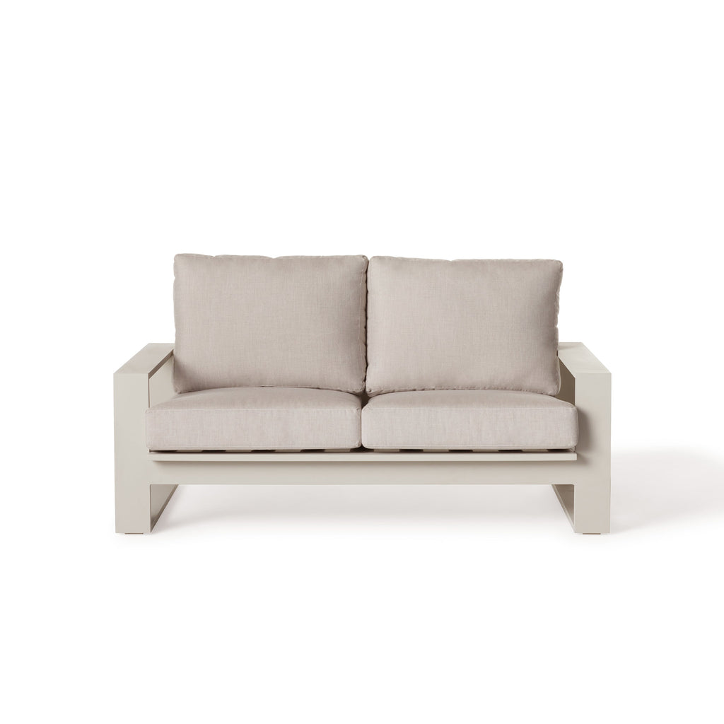 Nicasio Loveseat in Dune Aluminum