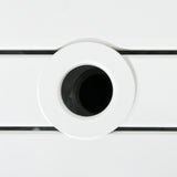51 x 51 cm Garden Side Table with Umbrella Hole, White