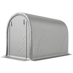 8' x 5' Portable Shed with Roll-up Zipper Door, Light Grey