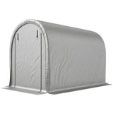 8' x 5' Portable Shed with Roll-up Zipper Door, Light Grey