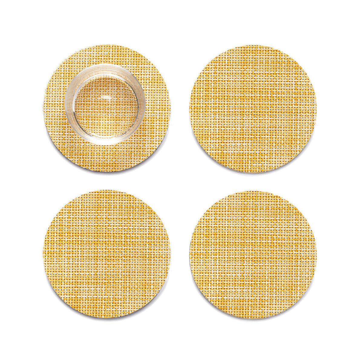 Mini Basketweave Coaster Set